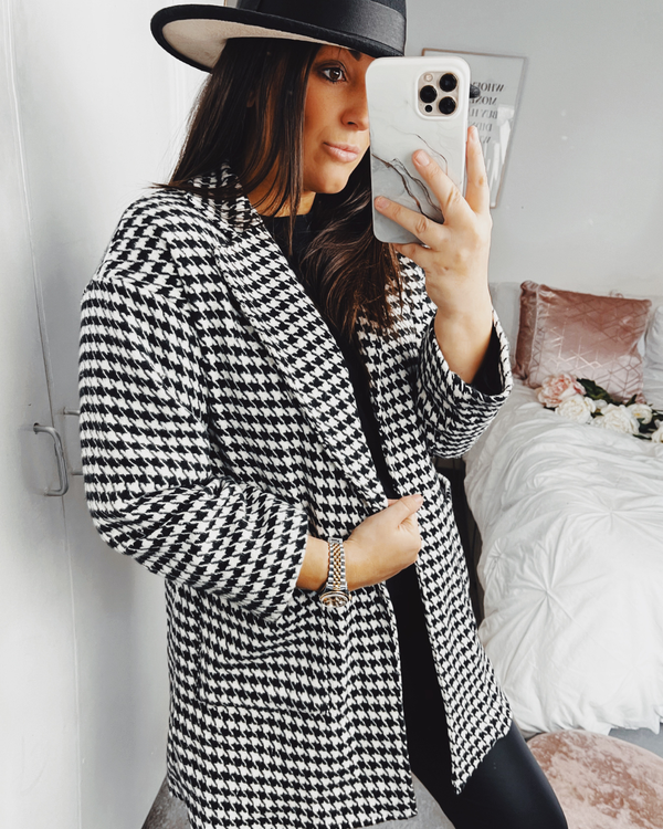 Francis Houndstooth Coat