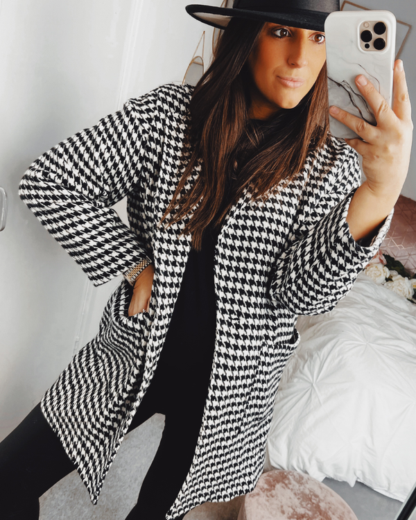 Francis Houndstooth Coat