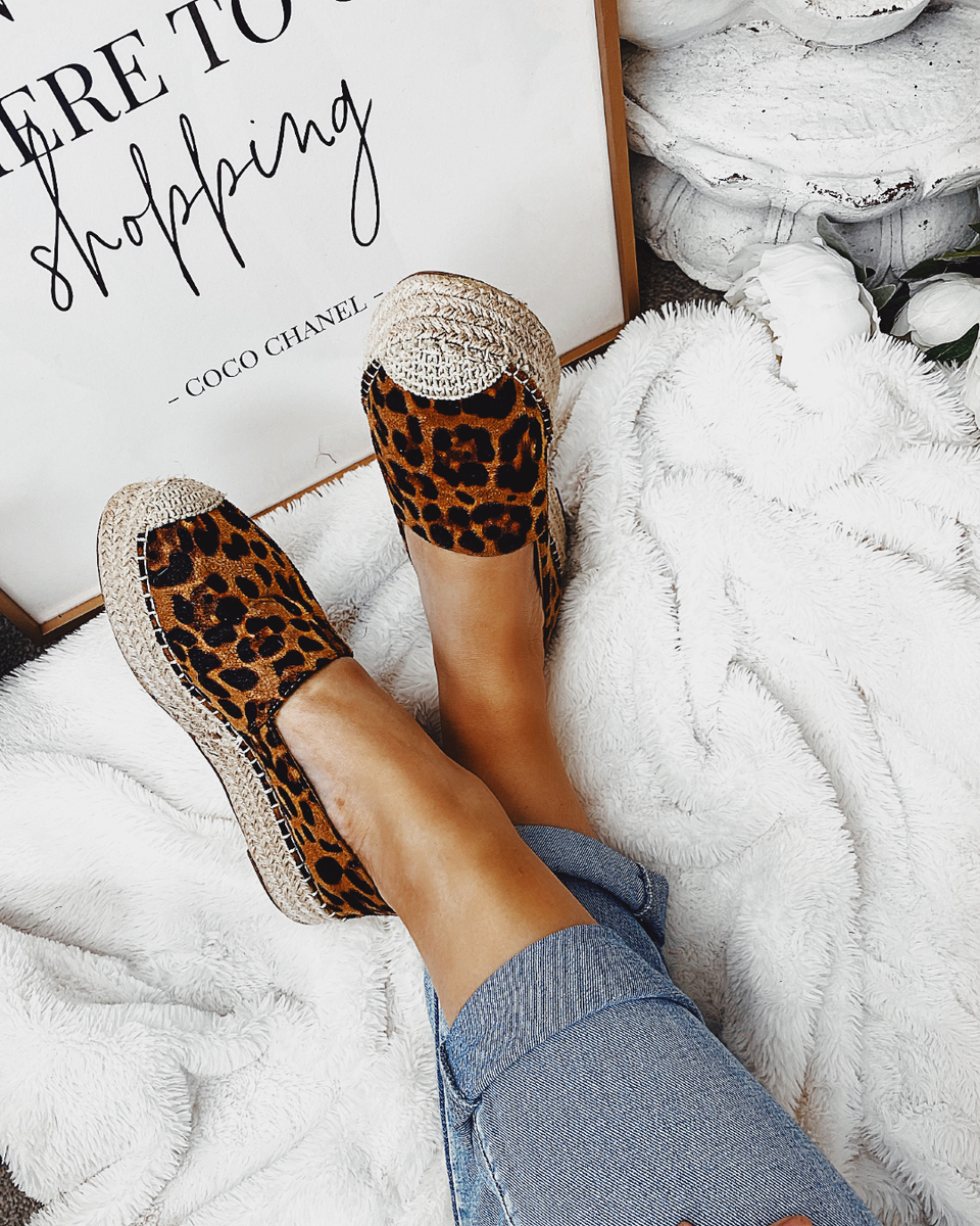 Leopard print deals platform espadrilles