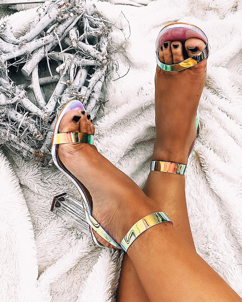 Holographic heels shop