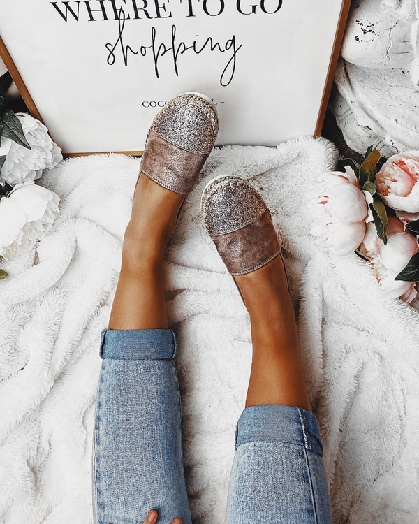 Sweet Life Espadrilles in Champagne
