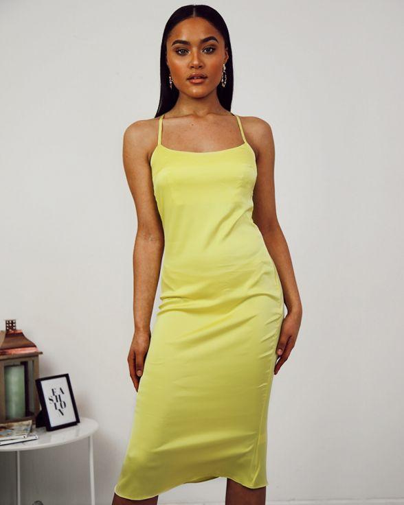 Caught In The Act Dress In Yellow