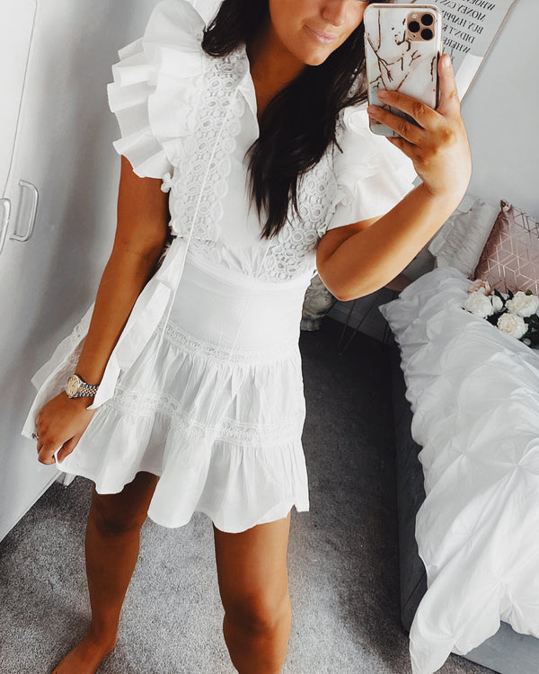 I Want More Dress White