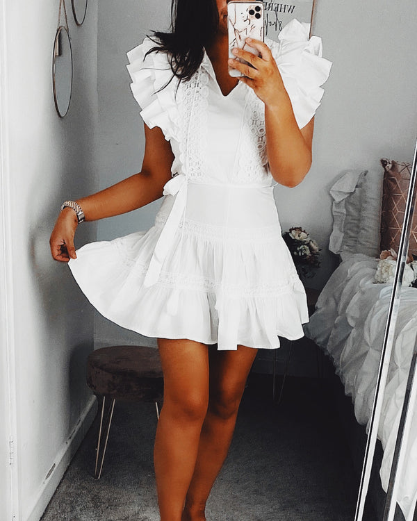 I Want More Dress White