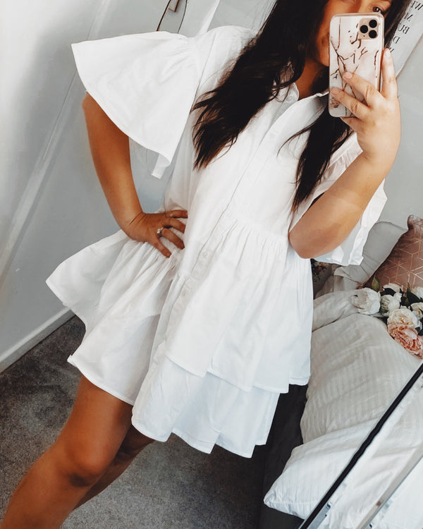 Deena Shirt Dress White